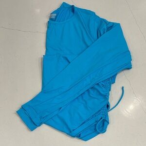 Lands' End Blue Swim Coverup